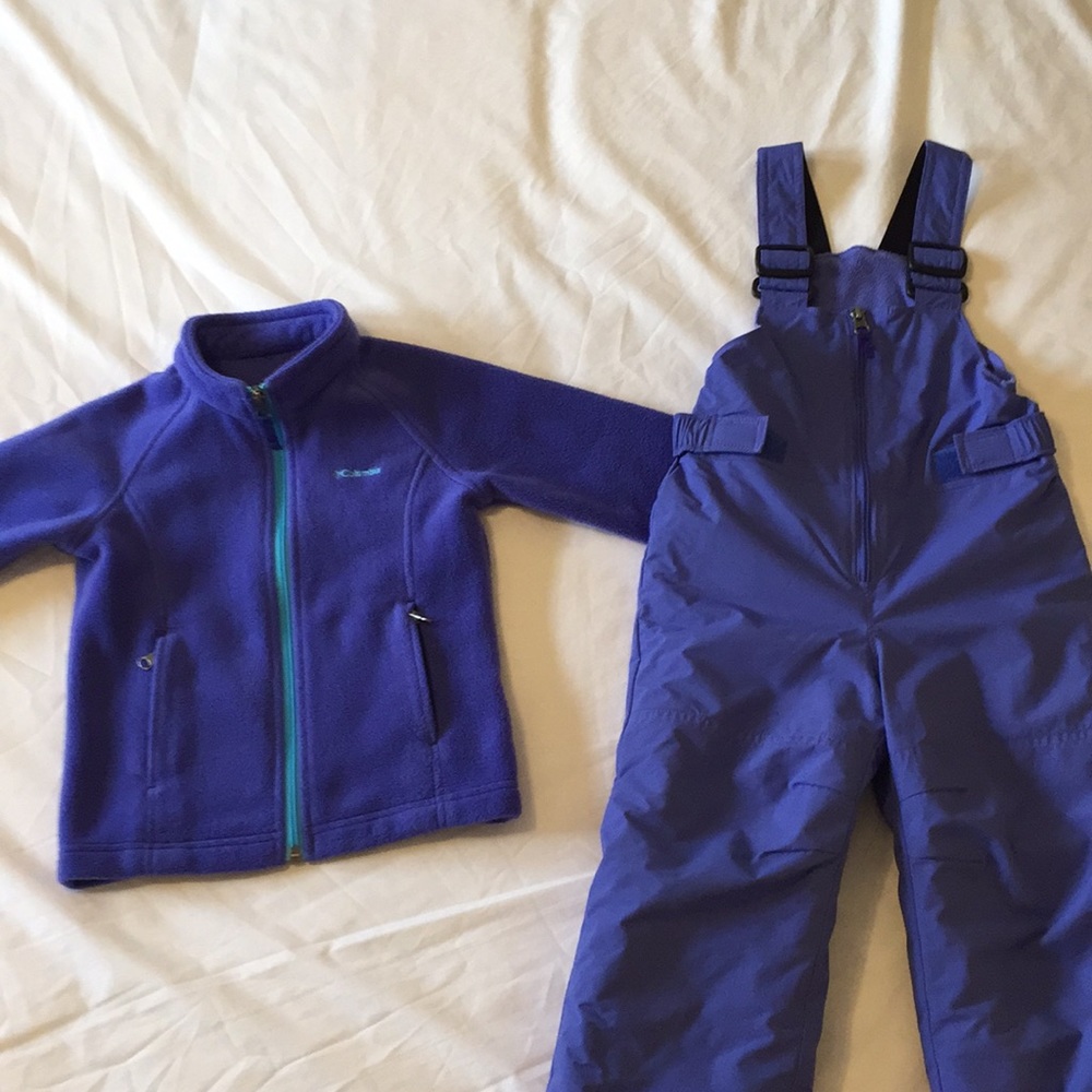3T Columbia Omni-Shield Snow-bibs Girls